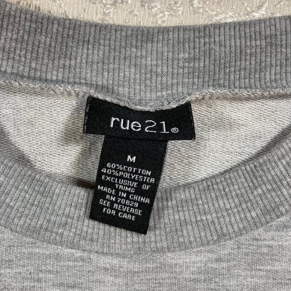 Rue 21 Womens Long Sleeve "Wild. Soul. Dream" Print top - Picture 3 of 5